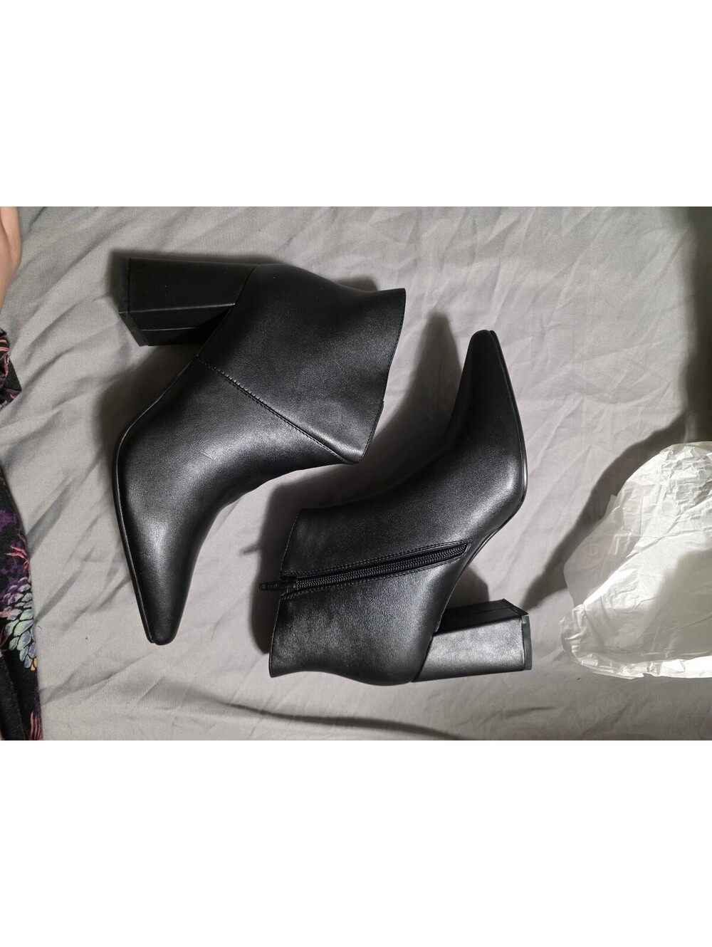 NEW womens size 7.5 black pump booties